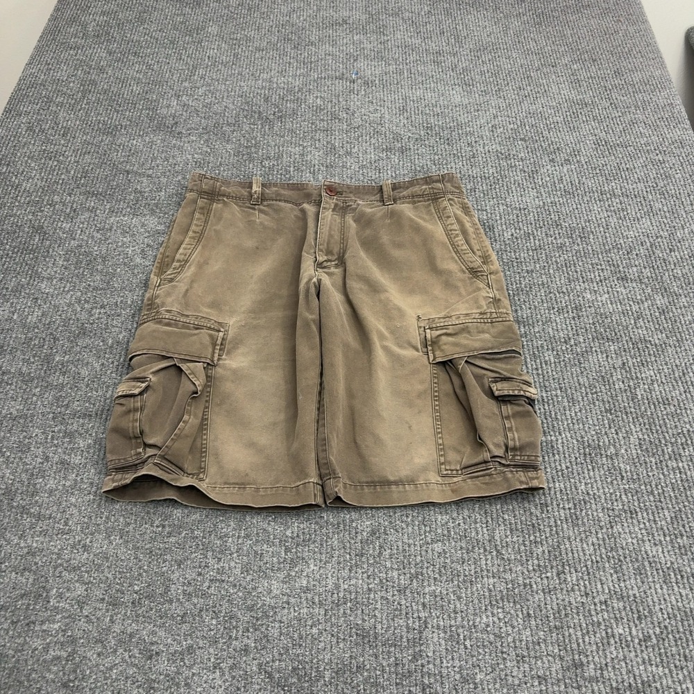 Banana Republic Cargo Shorts Mens 33 Brown Cotton Utility Gorpcore Hiking Casual